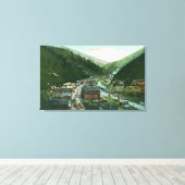 CityGemの上空表示、ID キャンバスプリント (インサイチュ (ウッドフロア))