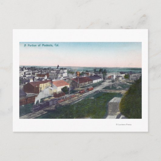 CityModelst, CAの一部の空中表示 ポストカード (正面)