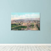 CityPocatelloの空中表示， ID キャンバスプリント (インサイチュ (ウッドフロア))