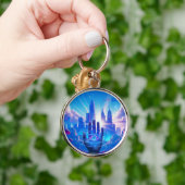 Cityscapeキサイケデリックーチェーン | 第三眼視力 キーホルダー (手)