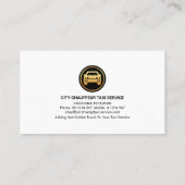 Cityscapeスタイリッシュタクシー送迎 名刺 (裏面)