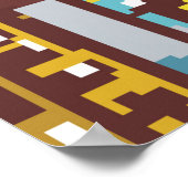 Cityscape手描きイラスト，通り，都市 ポスター (角)