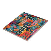 Cityscape抽象芸術アートタイル タイル (側面)