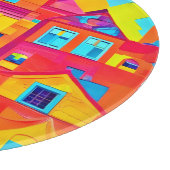 Cityscape鮮やか Dreamscapeアート カッティングボード (角)
