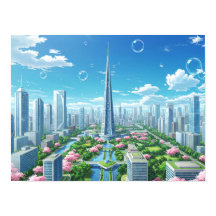 Cityscape Art Abstract Urban Architectural Design