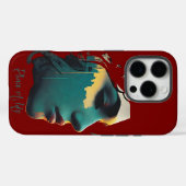 Cityscape Art iPhoneケース | タフ&スタイリッシュ Case-Mate iPhoneケース (裏面 (横))