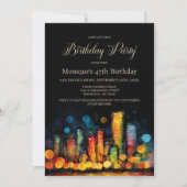 Cityscape Birthday Party 招待状 (正面)