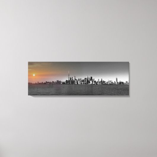 Cityscape Canvas Poster Wide キャンバスプリント (正面)