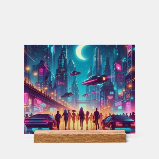 Cityscape: Depeche Mode's Never Let Me Again アクリルサイン (正面)