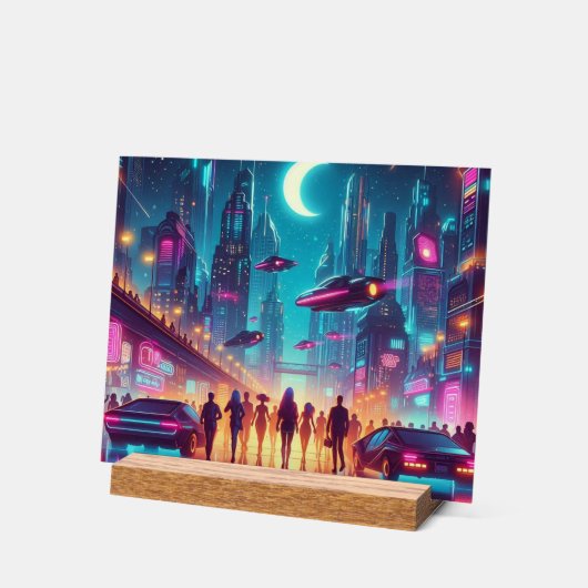 Cityscape: Depeche Mode's Never Let Me Again アクリルサイン (傾斜)