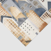 Cityscape drawing naturals and blue 薄葉紙 (詳細)