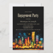 Cityscape Engagement Party 招待状 (正面)