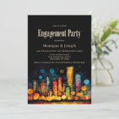 Cityscape Engagement Party 招待状 (スタンド正面)