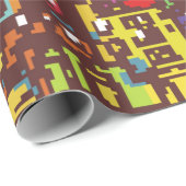 Cityscape hand drawn illustrationart,street,city,s ラッピングペーパー (ロールコーナー)