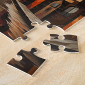 Cityscape in Warm Tonesパズル ジグソーパズル (側面)