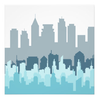 Cityscape Pixel Art – アーバンモダンスカイラインデザイン フォトプリント