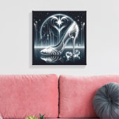 CityScape、Stillettos、Diamonds キャンバスプリント (インサイチュ (リビング))