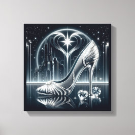 CityScape、Stillettos、Diamonds キャンバスプリント