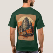 Cityscape Tシャツ用の建築マルベル Tシャツ (裏面)
