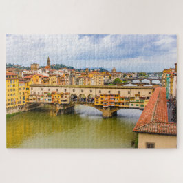 Cityscape with Ponte Vecchio, Florence, Italy ジグソーパズル