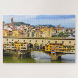Cityscape with Ponte Vecchio, Florence, Italy ジグソーパズル