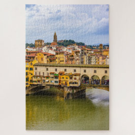 Cityscape with Ponte Vecchio, Florence, Italy ジグソーパズル