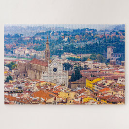 Cityscape with S. Croce Basilica, Florence, Italy ジグソーパズル