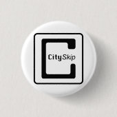 CitySkipボタン 缶バッジ (正面)
