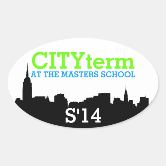 CITYterm S'14ステッカー 楕円形シール (正面)