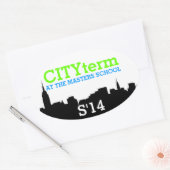 CITYterm S'14ステッカー 楕円形シール (封筒)