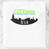 CITYterm S'14ステッカー 楕円形シール (バッグ)