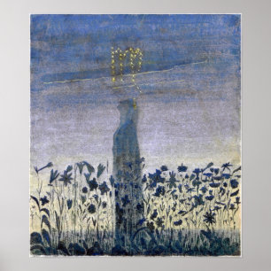 Ciurlionis – 太陽が通過《星座》乙女座1906 ポスター