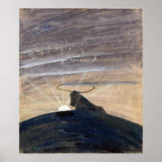 Ciurlionis – 太陽がTaurus 1906を通過 ポスター (正面)