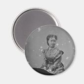 Cival War Era Tinタイプ未知の女性の写真 マグネット (正面/裏面)