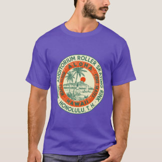 Civic Auditorium Roller Skating Rink Hawaii Roller Tシャツ