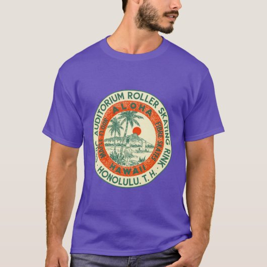 Civic Auditorium Roller Skating Rink Hawaii Roller Tシャツ (正面)