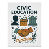 Civic Education Matters  ポスター (正面)
