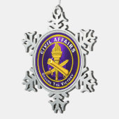 CIVIL AFFAIRS スノーフレークピューターオーナメント (右)