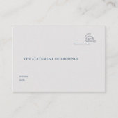 Civil Ceremony Courthouse Wedding Witness エンクロージャーカード (正面)