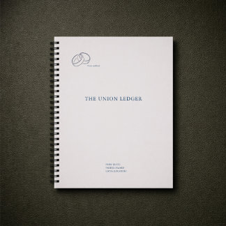 Civil Ceremony Journal Notebook–Registry Wedding ノートブック