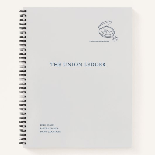 Civil Ceremony Non Traditional Planner ノートブック (正面)