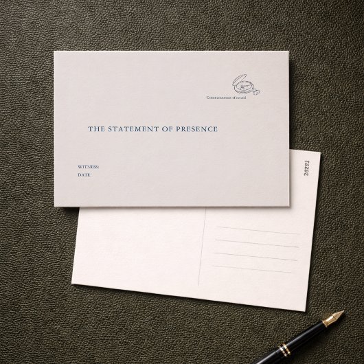 Civil Ceremony Non Traditional Wedding Witness ポストカード