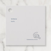 Civil Ceremony/ Registry Wedding/ Non Traditional  フェイバータグ (正面)