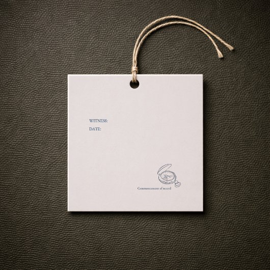 Civil Ceremony/ Registry Wedding/ Non Traditional  フェイバータグ