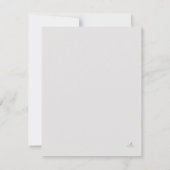 Civil Ceremony Registry Wedding Response Card 出欠カード (裏面)