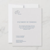 Civil Ceremony RSVP Card – Registry Wedding  (正面)