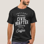 Civil Drafter Funny Job Title Profession Tシャツ (正面)