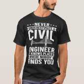 Civil Engineer Bridge Builder Engineering Student Tシャツ (正面)