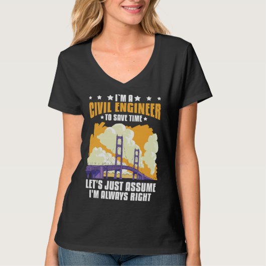 Civil Engineer Bridge Builder Engineering Student Tシャツ (正面)