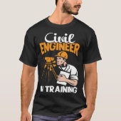 Civil Engineer In Training Board Exam Passer Engin Tシャツ (正面)